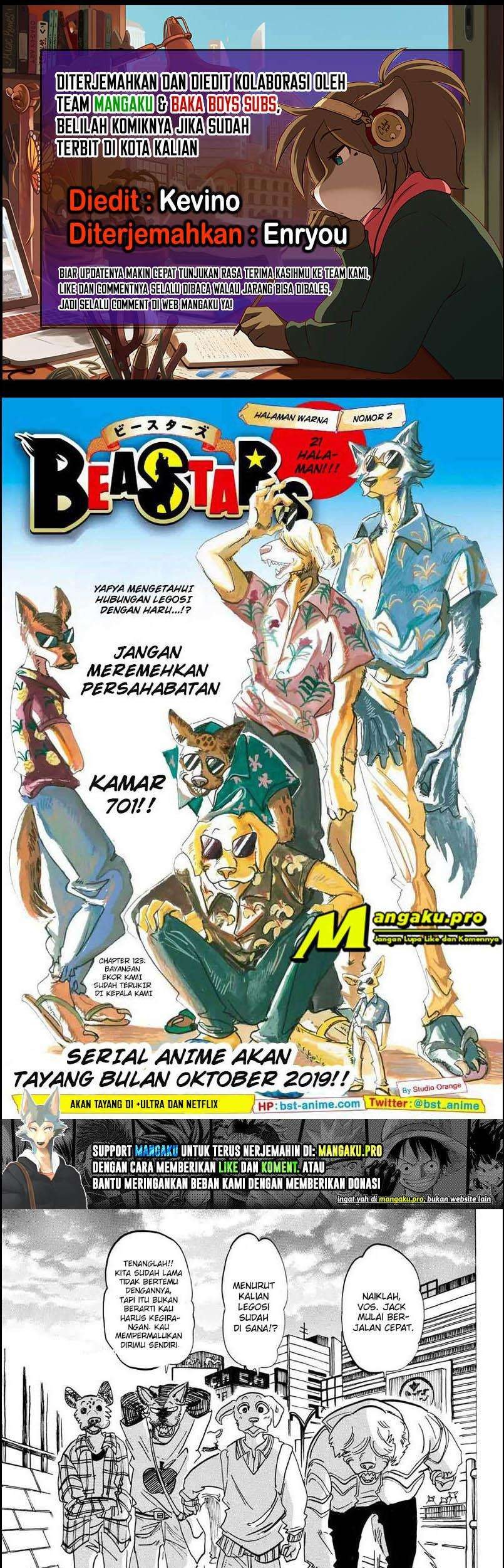 Beastars Bab 123 halaman 1