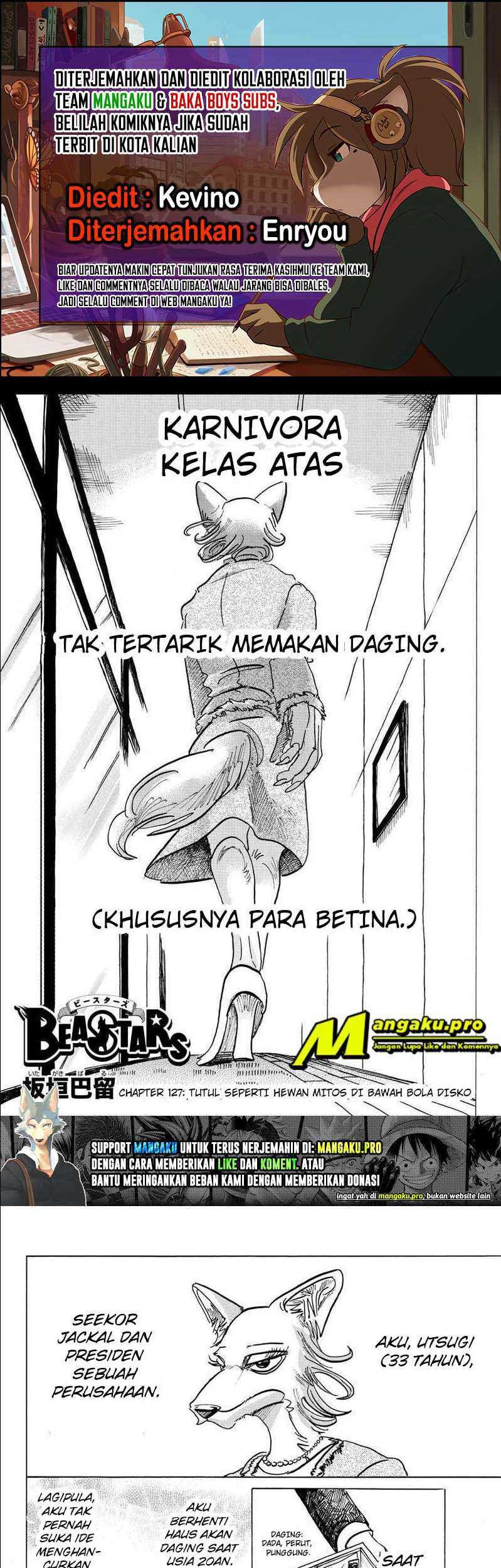 Beastars Bab 127 halaman 1