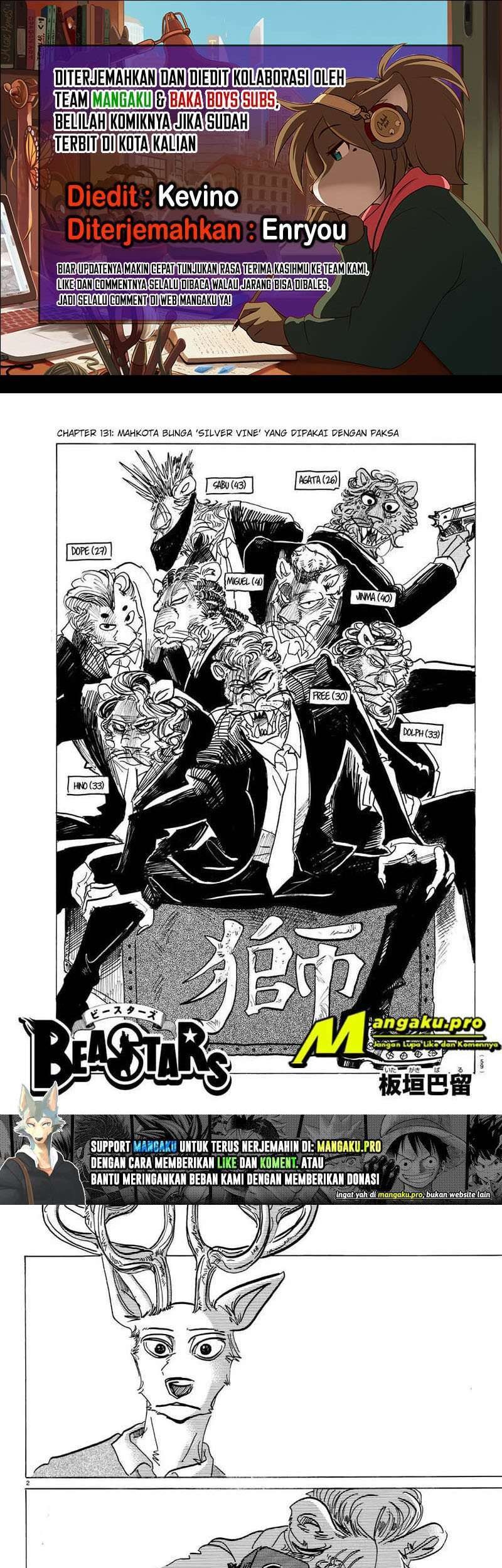 Beastars Bab 131 halaman 1