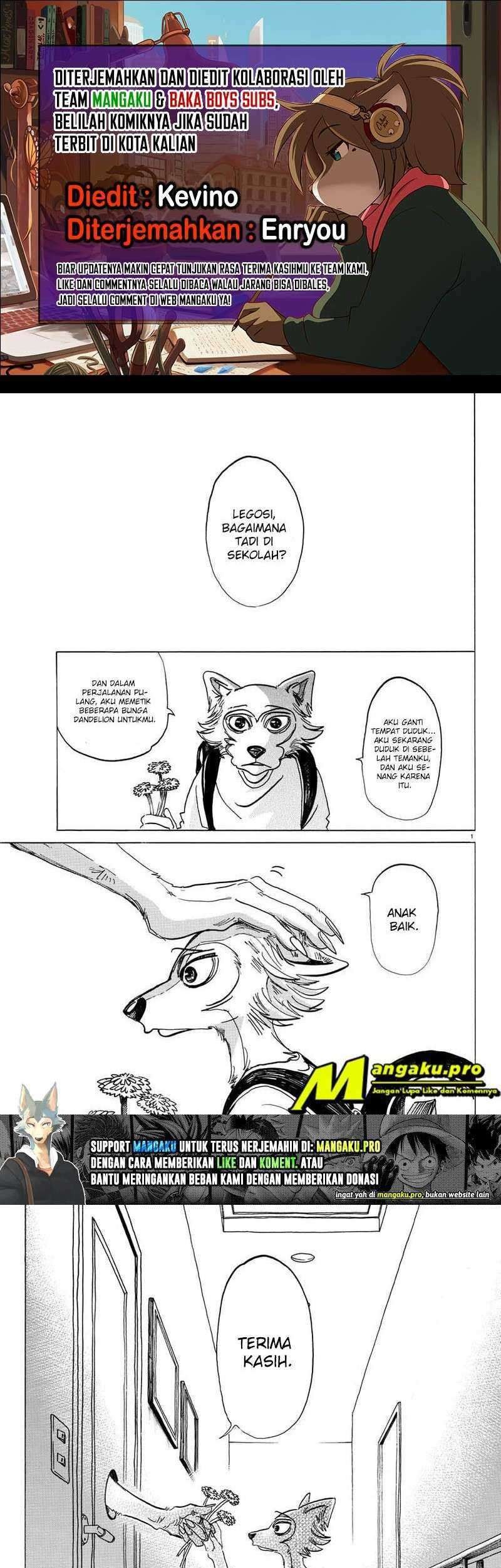 Beastars Bab 134 halaman 1
