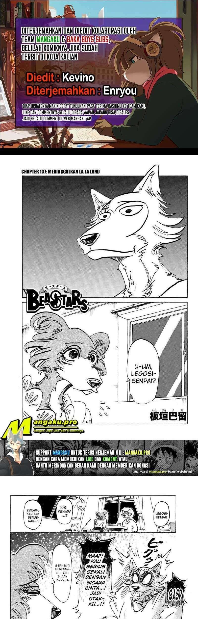 Beastars Bab 137 halaman 1