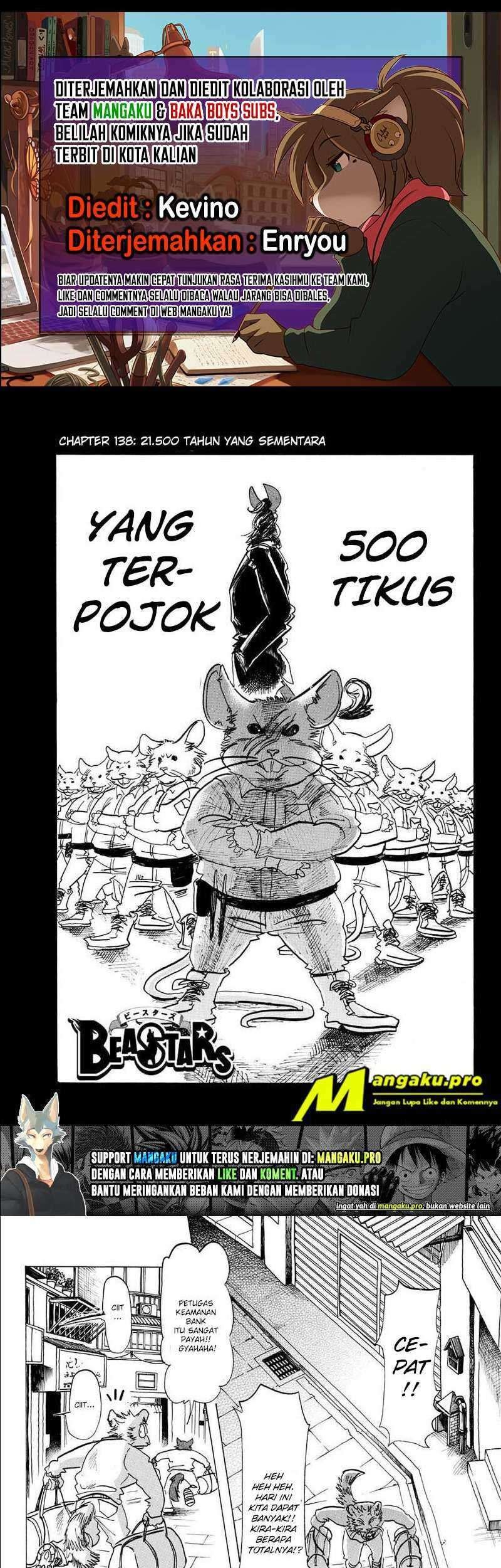 Beastars Bab 138 halaman 1