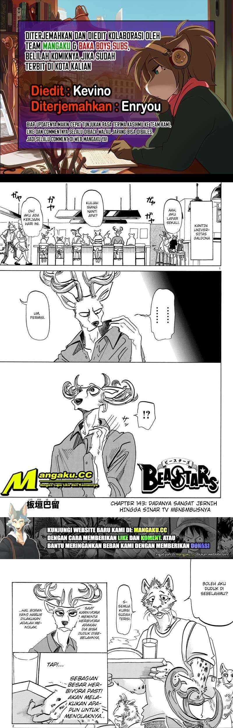 Beastars Bab 143 halaman 1