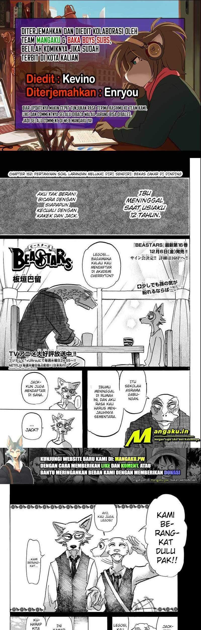 Beastars Bab 152 halaman 1
