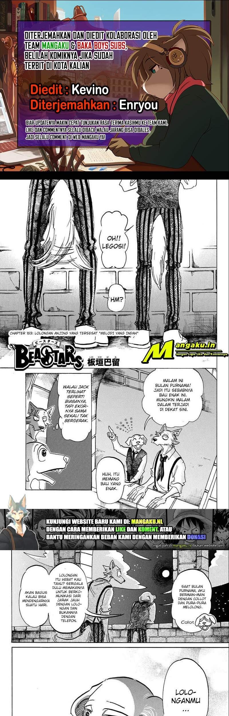 Beastars Bab 153 halaman 1