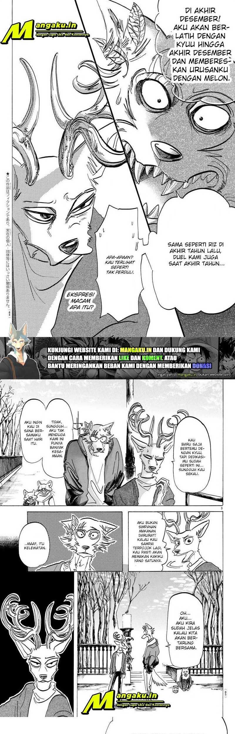 Beastars Bab 165 halaman 3
