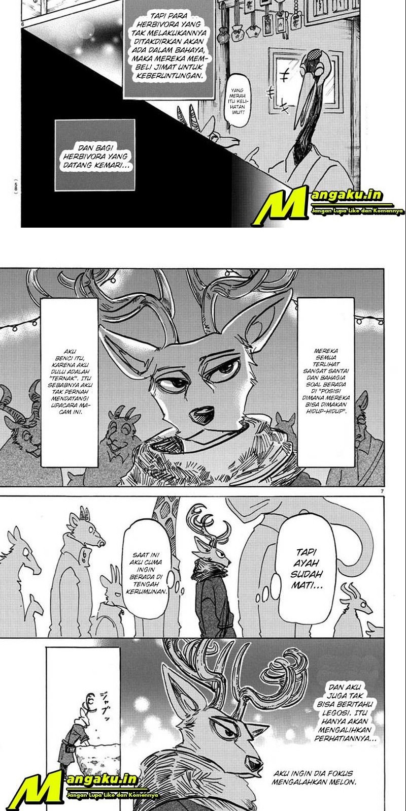 Beastars Bab 166 halaman 6