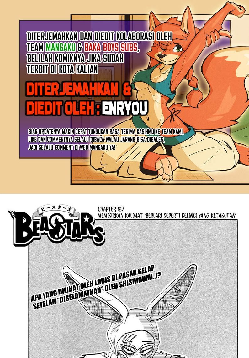 Beastars Bab 187 halaman 1