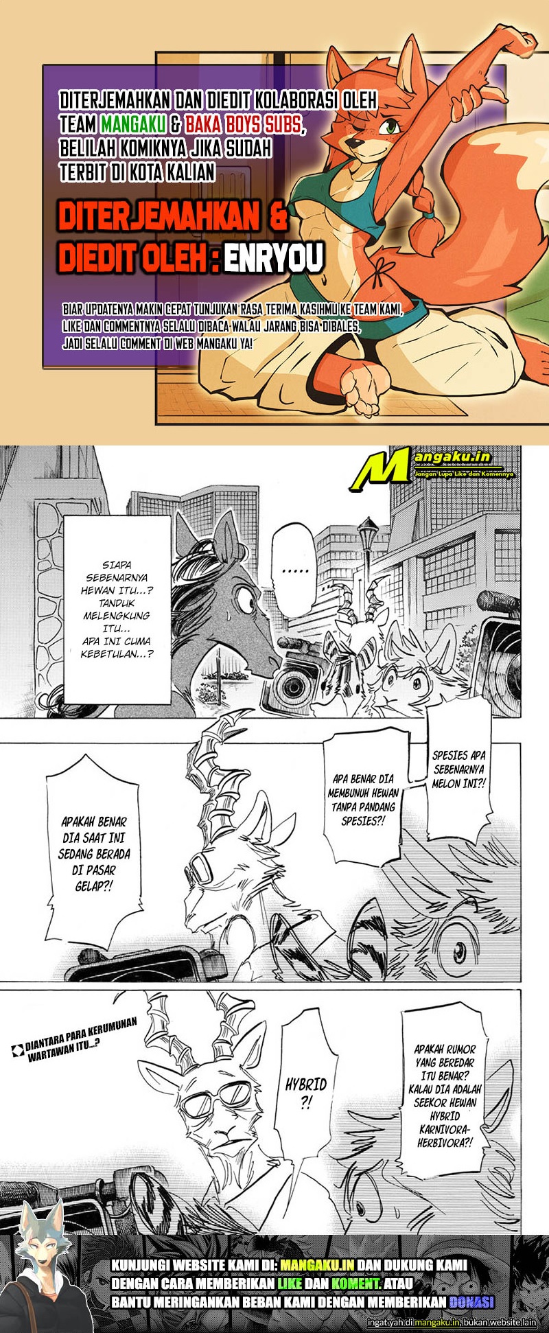 Beastars Bab 188 halaman 1