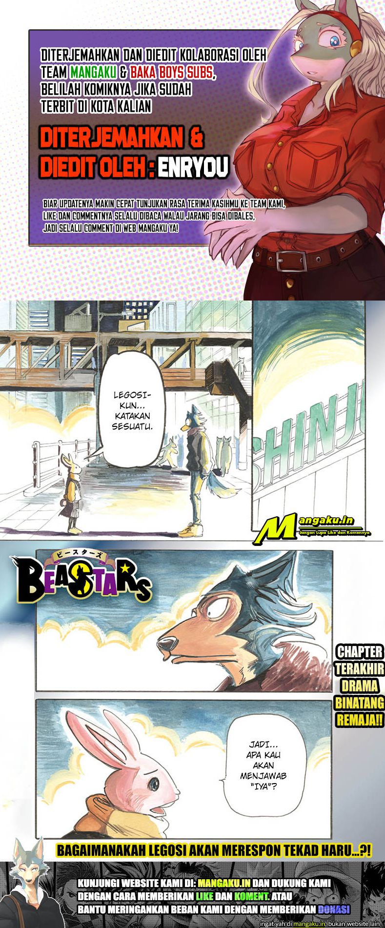 Beastars Bab 196 halaman 1