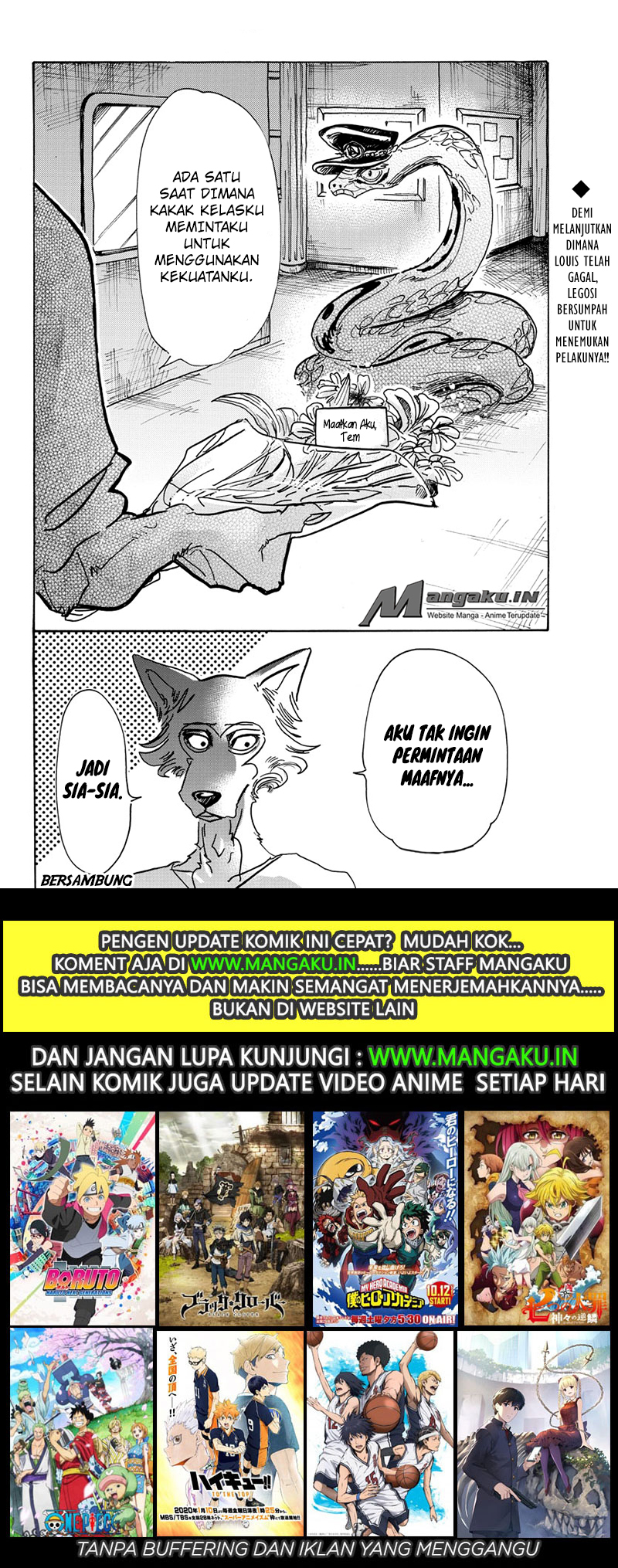 Beastars Bab 55 halaman 21