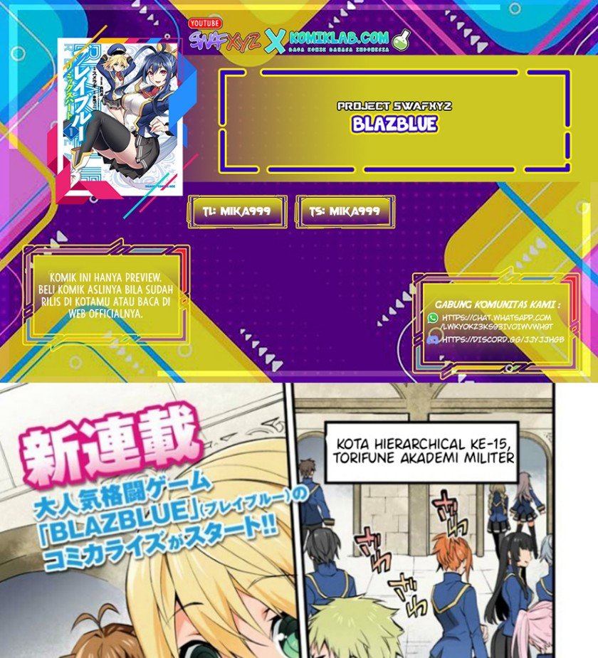 BlazBlue – Remix Heart chapter 1 halaman 1
