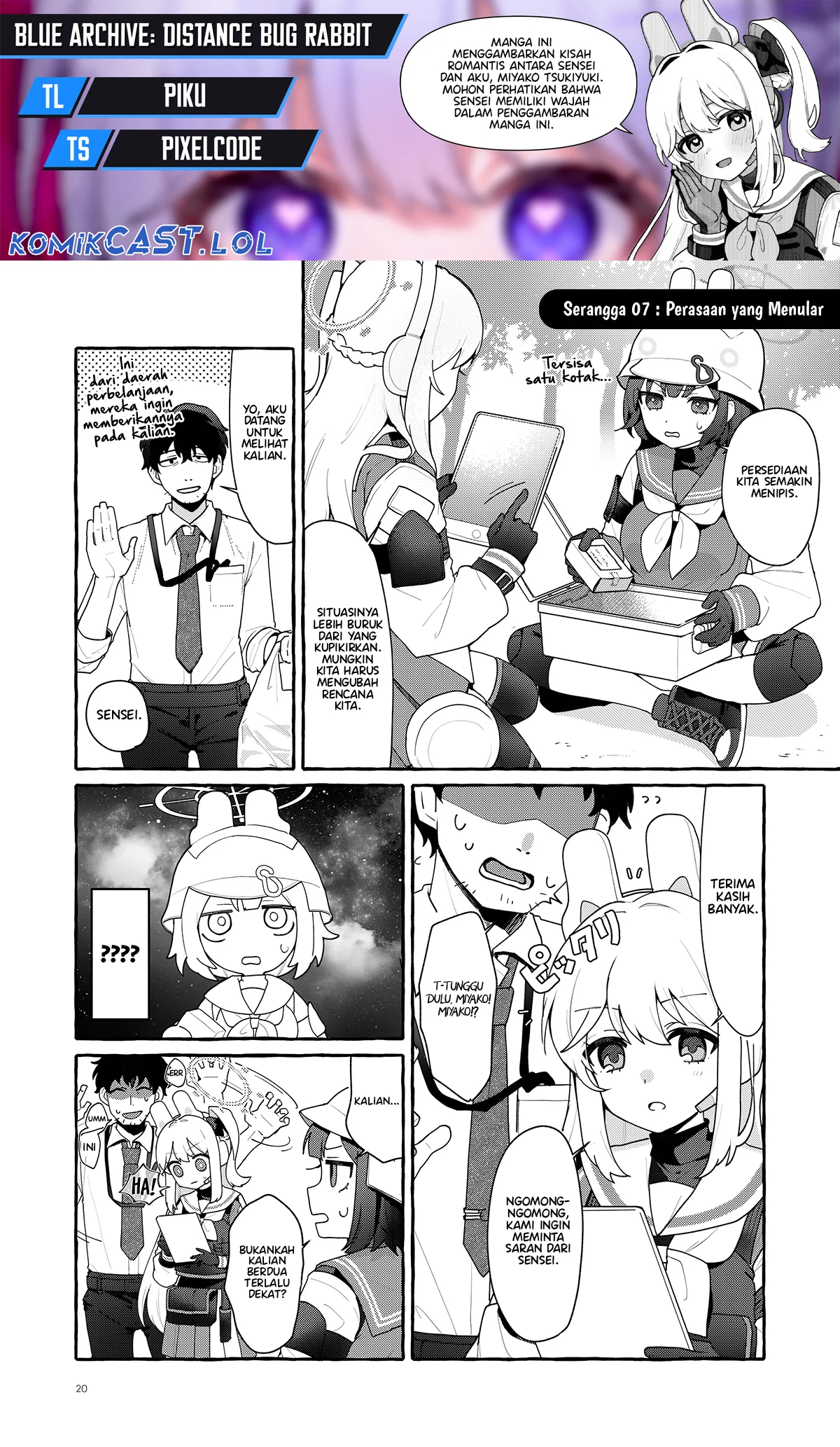 Blue Archive: Distance Bug Rabbit Bab 7 halaman 1