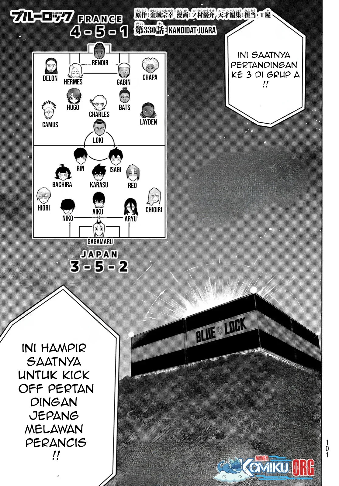 Blue Lock chapter 330 halaman 2