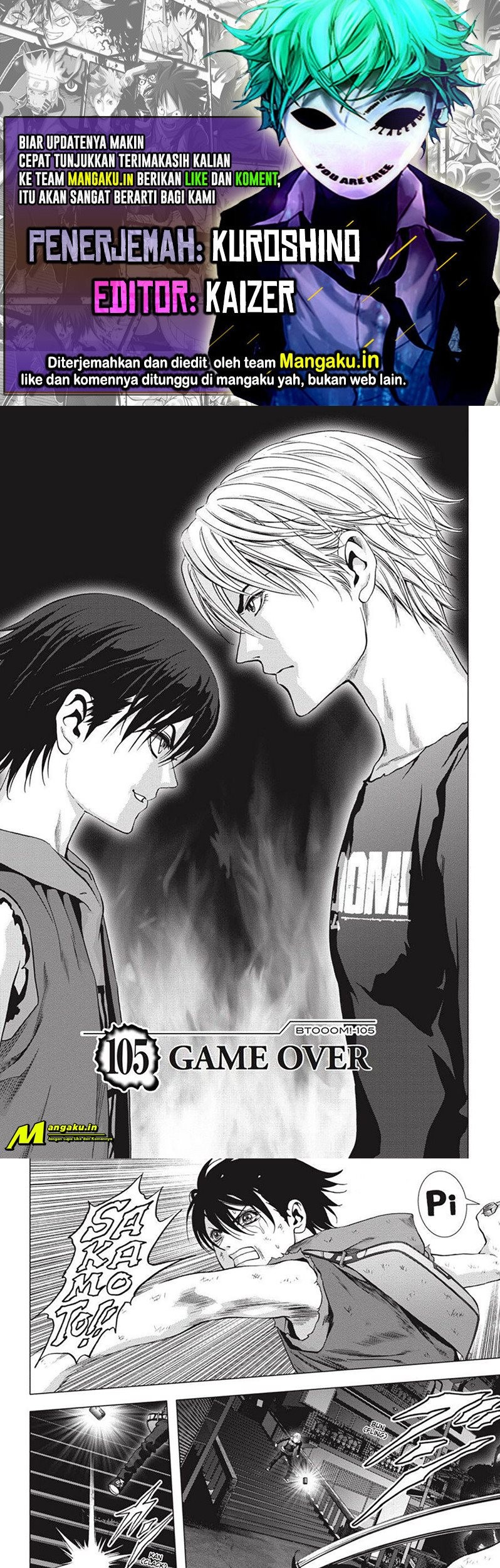 Btooom! Bab 105.1 halaman 1