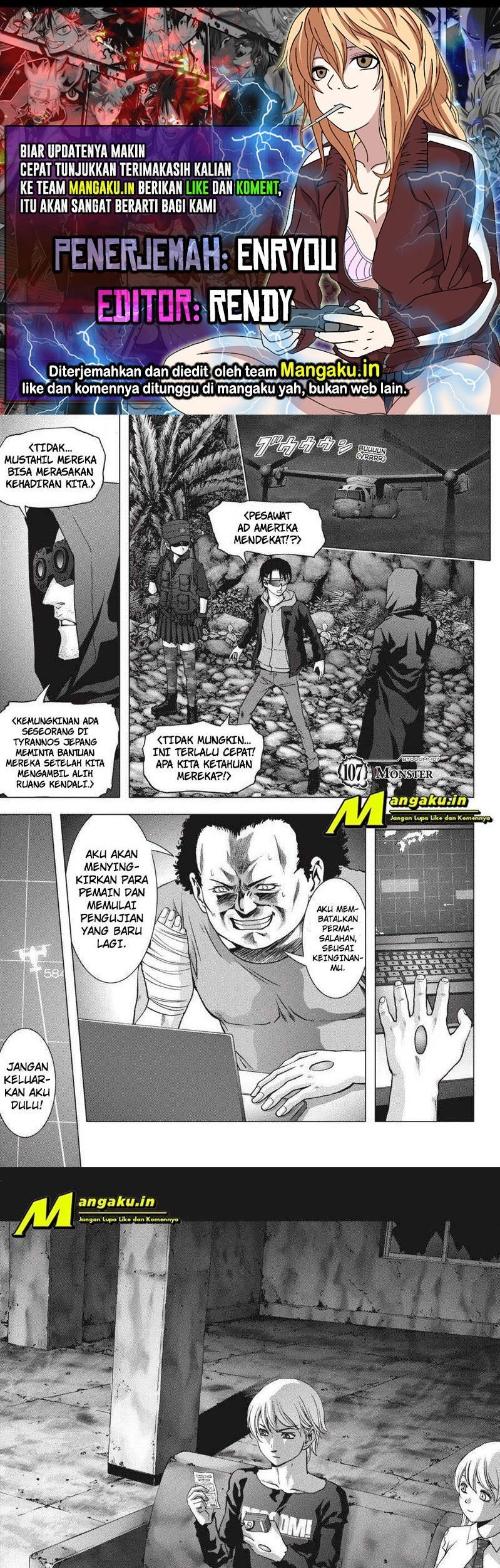 Btooom! Bab 107.1 halaman 1