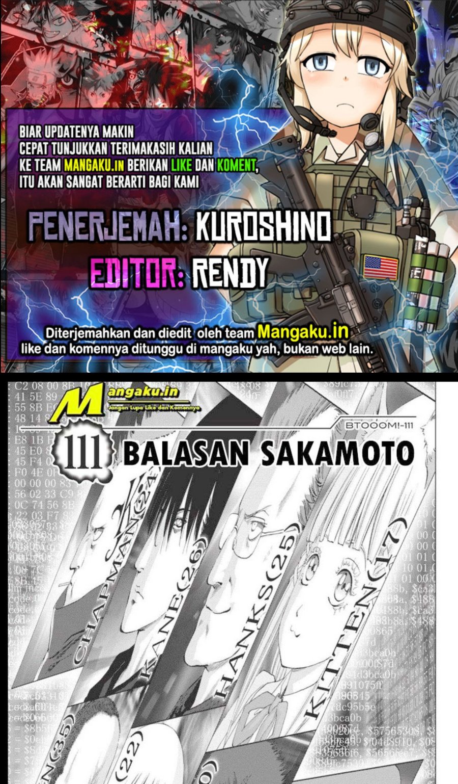 Btooom! Bab 111.1 halaman 1