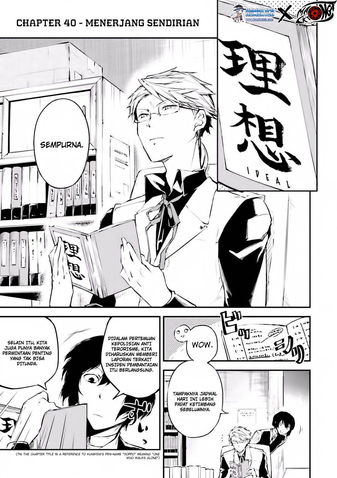 Bungou Stray Dogs chapter 40 halaman 1