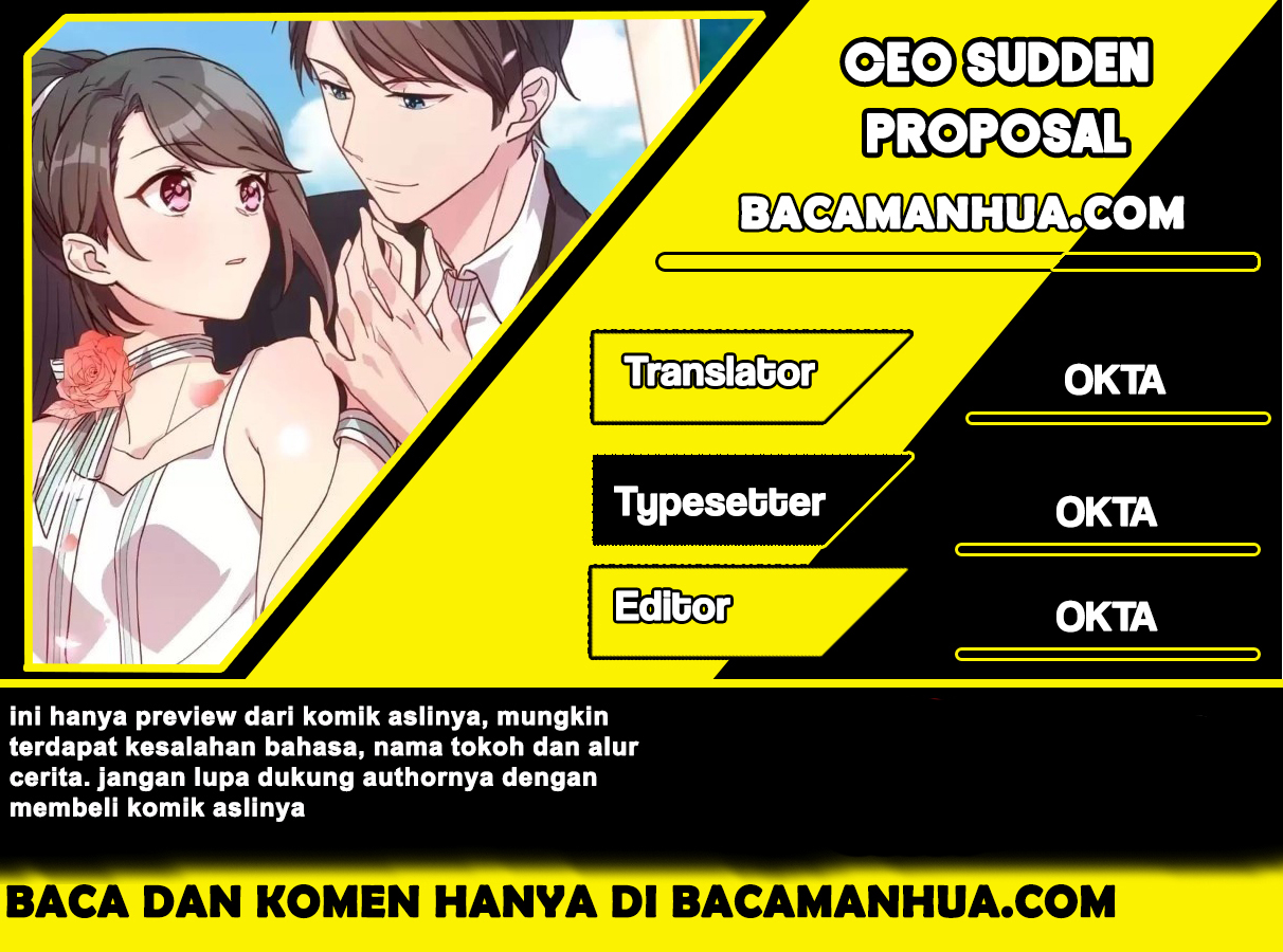 CEO’s Sudden Proposal Bab 16 halaman 1