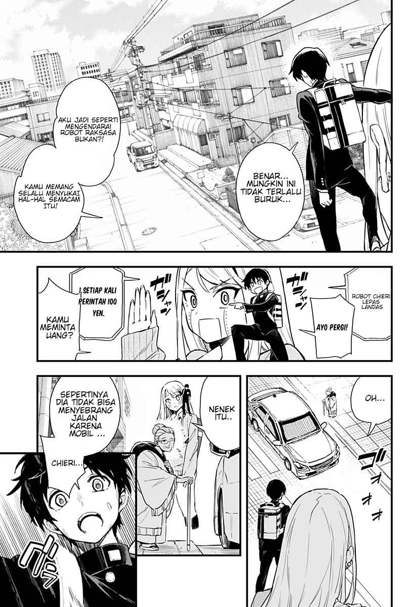 Chieri no Koi wa 8 Meter Bab 03 halaman 7