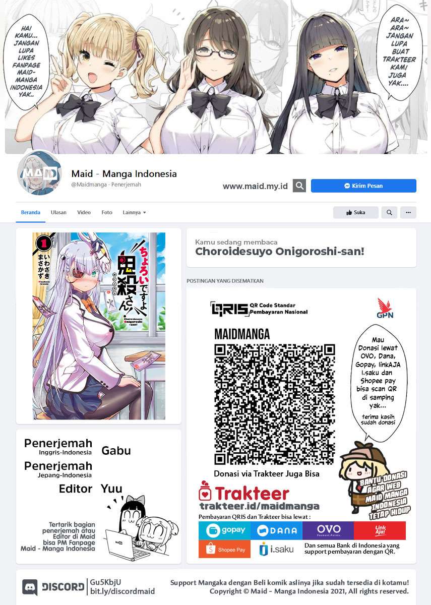 Choroidesuyo Onigoroshi-san! Bab 7 halaman 2