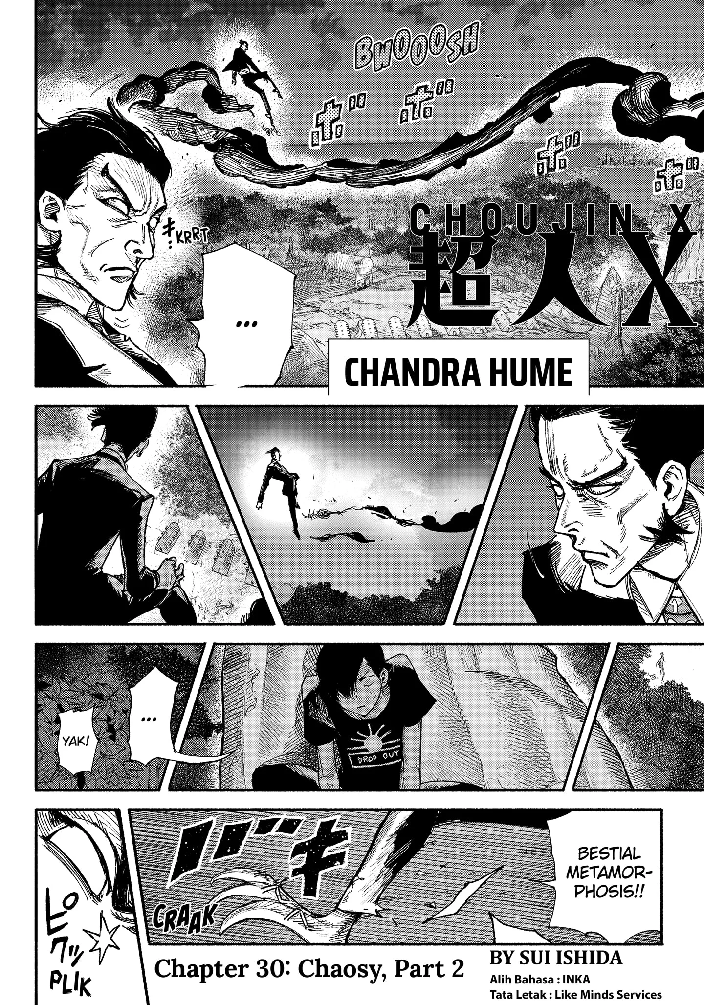 Choujin X Bab 30.2 halaman 1