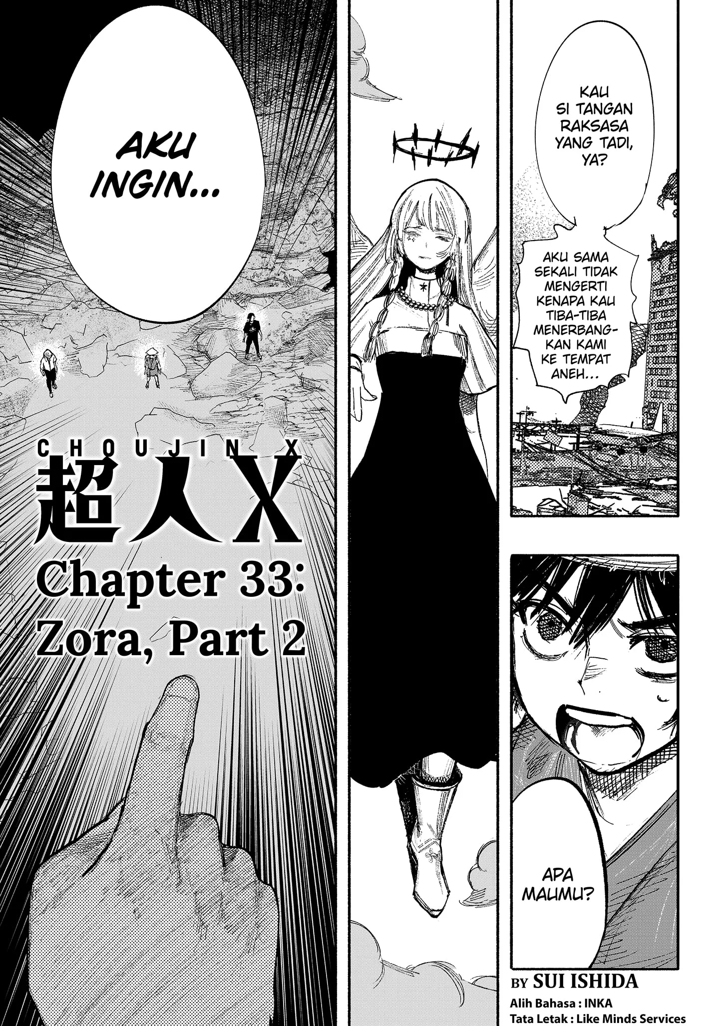 Choujin X Bab 33.2 halaman 1