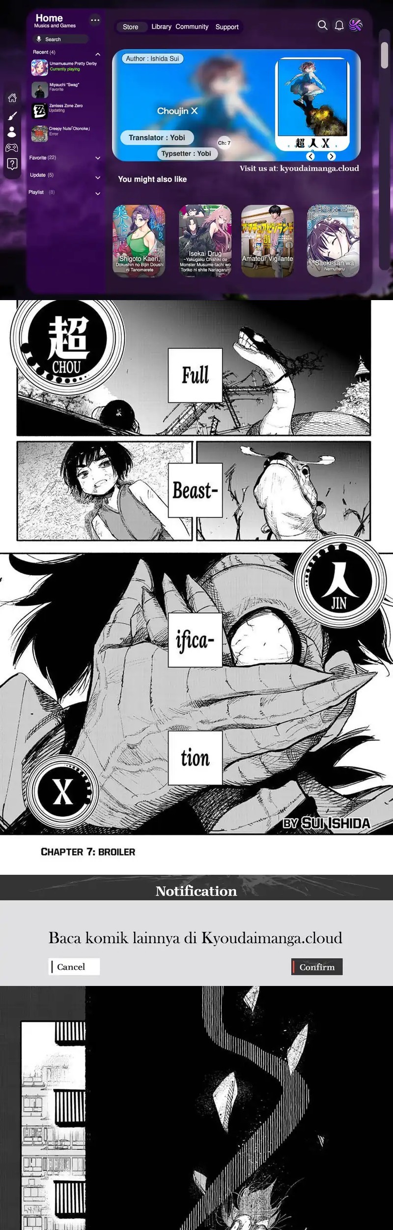 Choujin X Bab 7 halaman 1