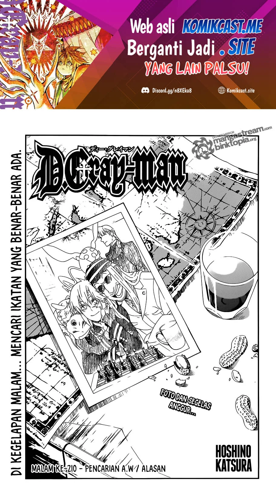 D Gray Man Bab 210 halaman 2
