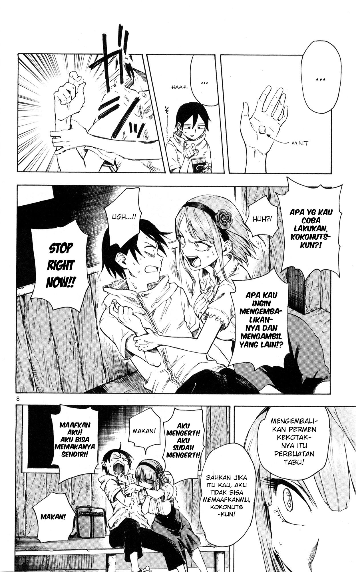 Dagashi Kashi Bab 49 halaman 8