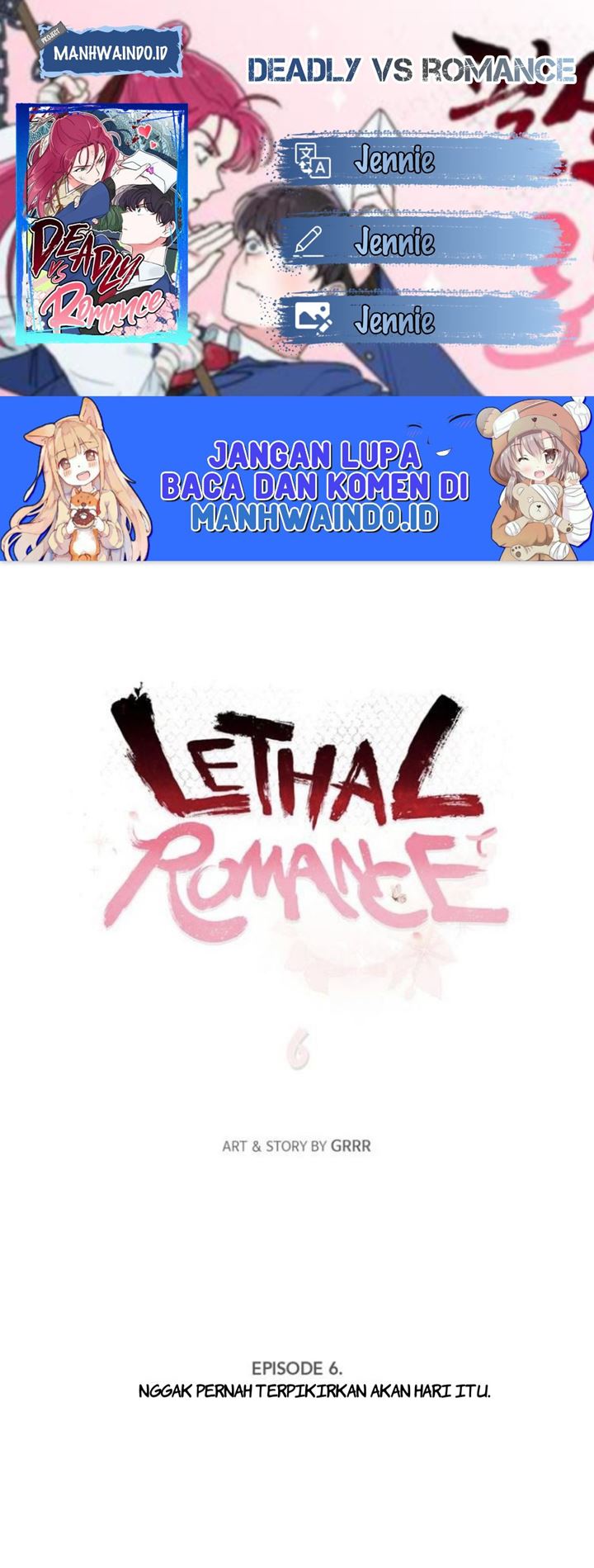 Deadly VS Romance (Lethal Romance) Bab 06 halaman 1