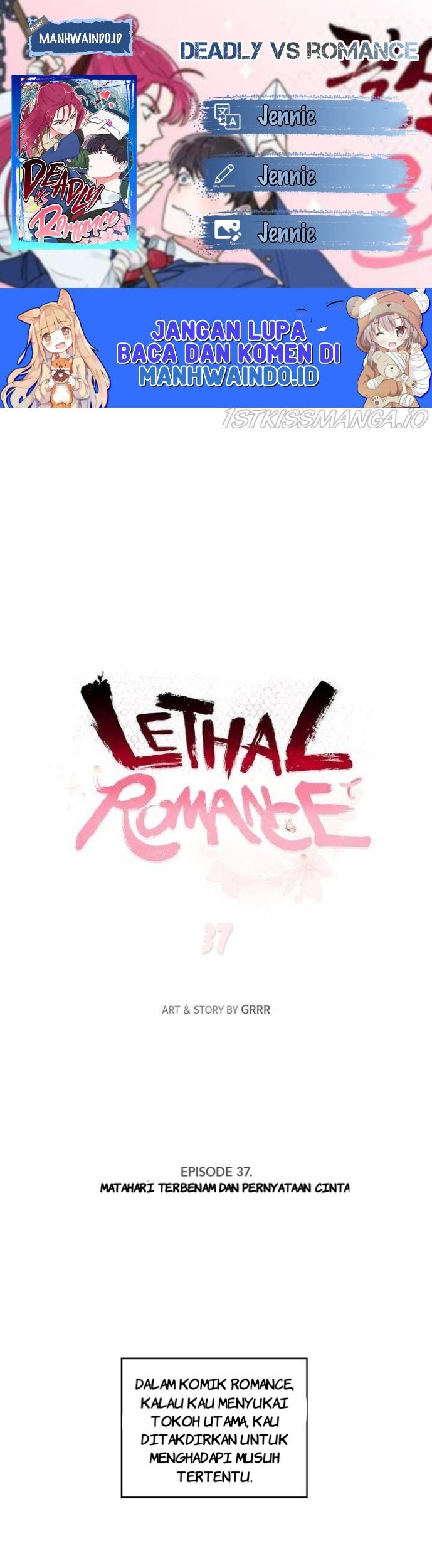 Deadly VS Romance (Lethal Romance) Bab 37 halaman 1