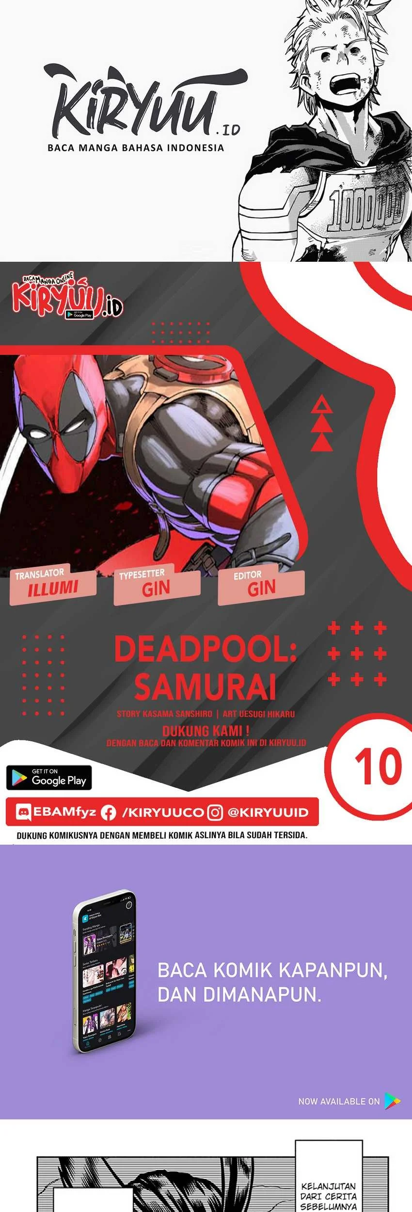 Deadpool: Samurai Bab 10 halaman 1