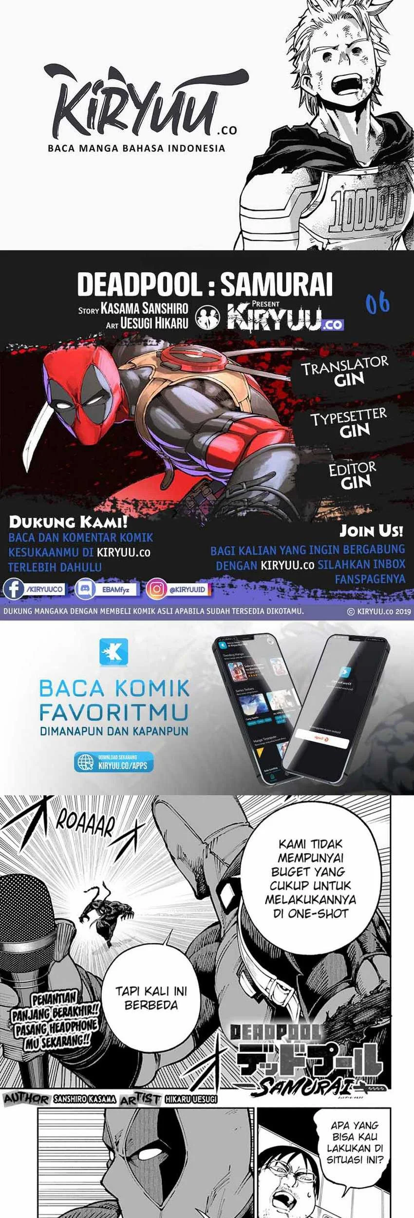 Deadpool: Samurai Bab 6 halaman 1