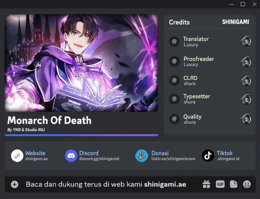 Death King Karnak Bab 33 halaman 1