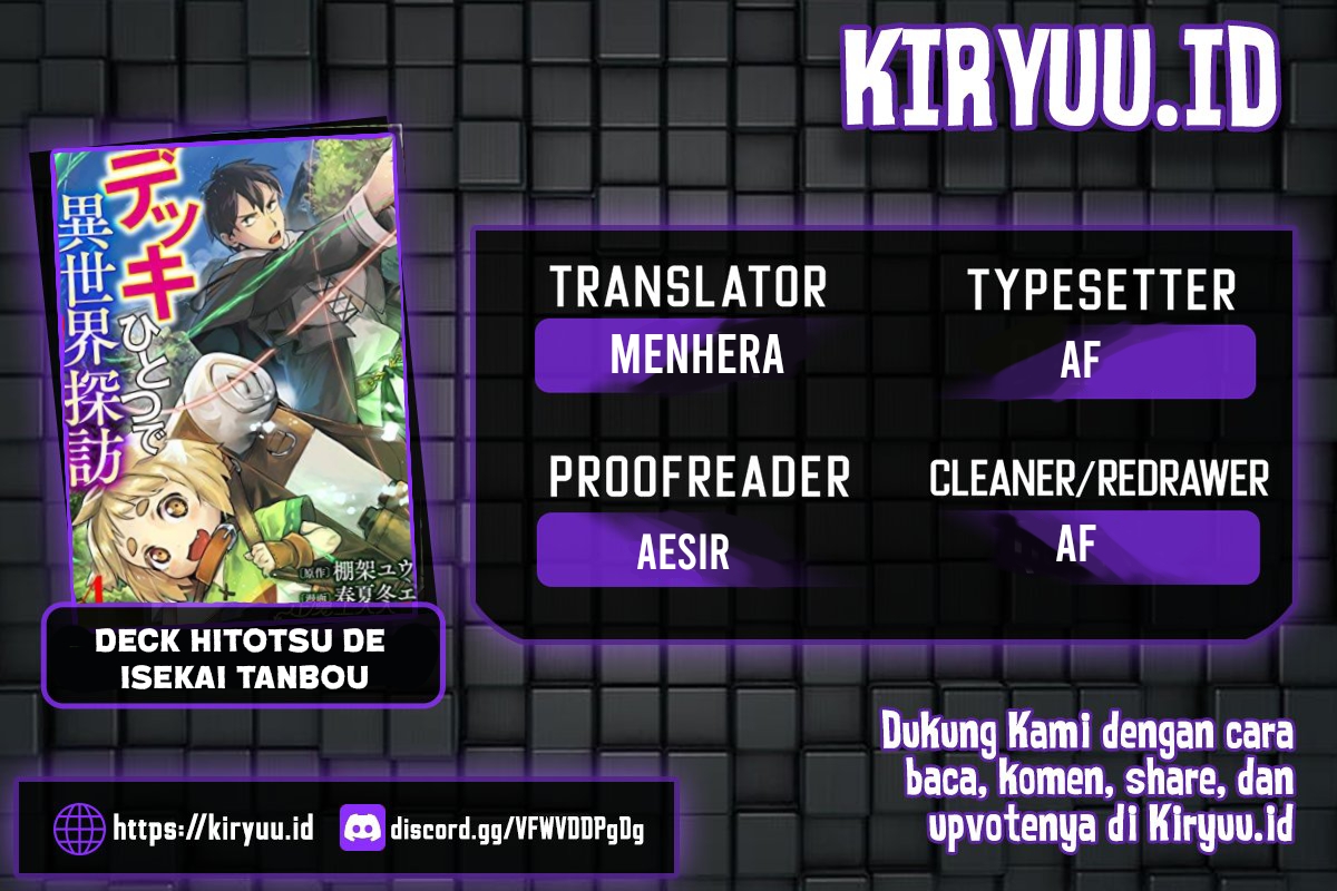 Deck Hitotsu de Isekai Tanbou chapter 15 halaman 1