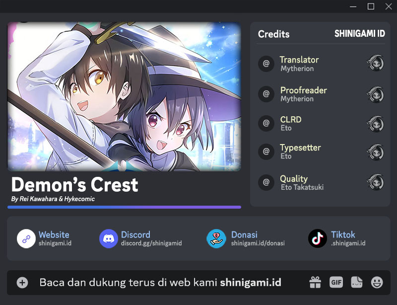 Demons’ Crest Bab 30 halaman 1