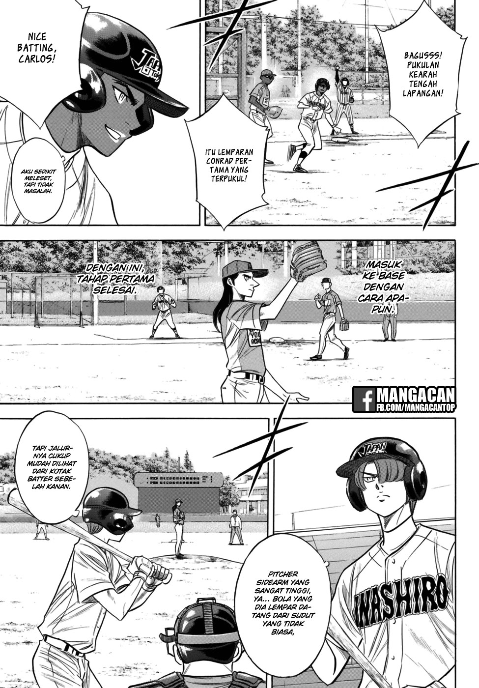 Diamond no Ace Act 2 Bab 113 halaman 3