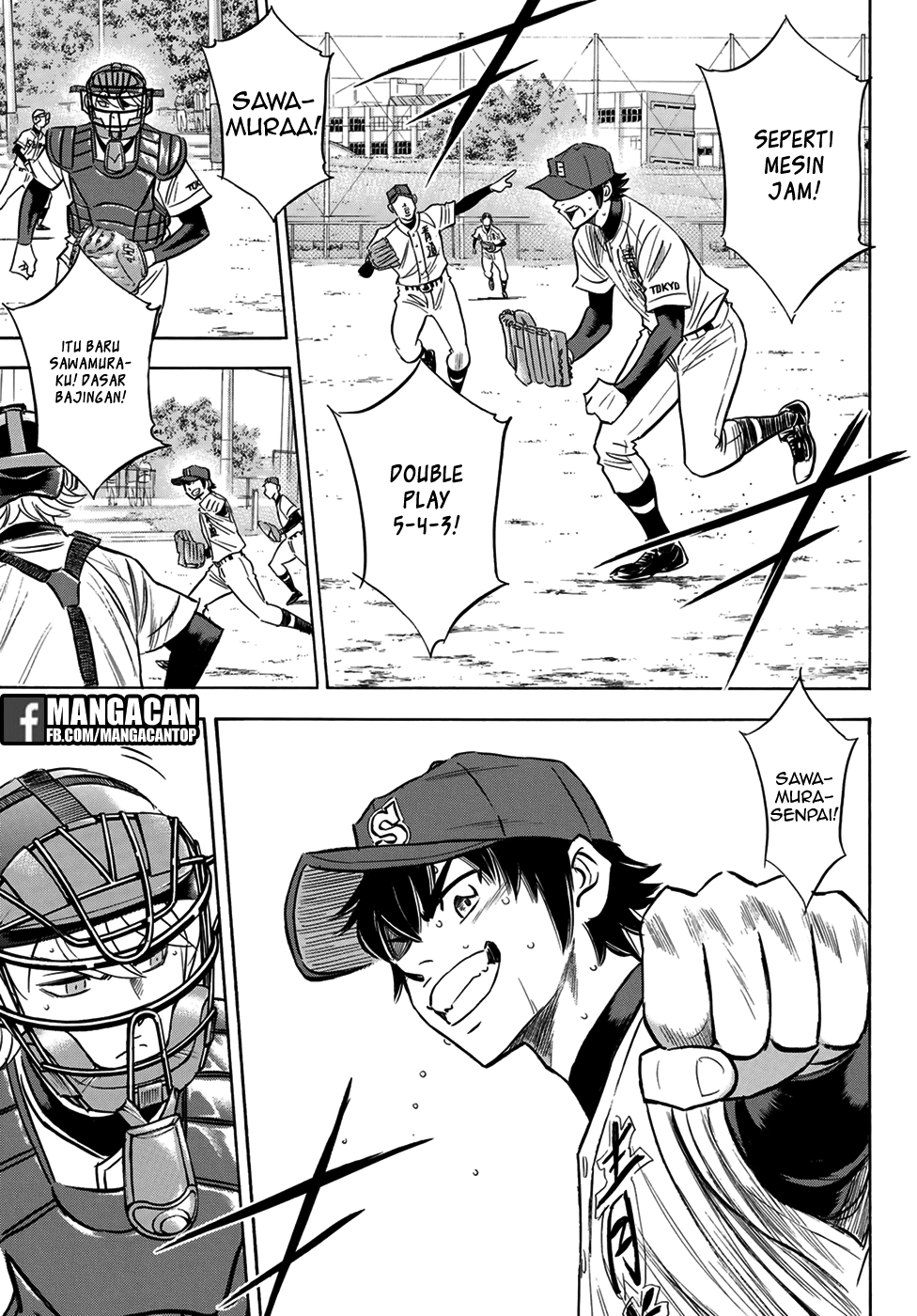 Diamond no Ace Act 2 chapter 123 halaman 19