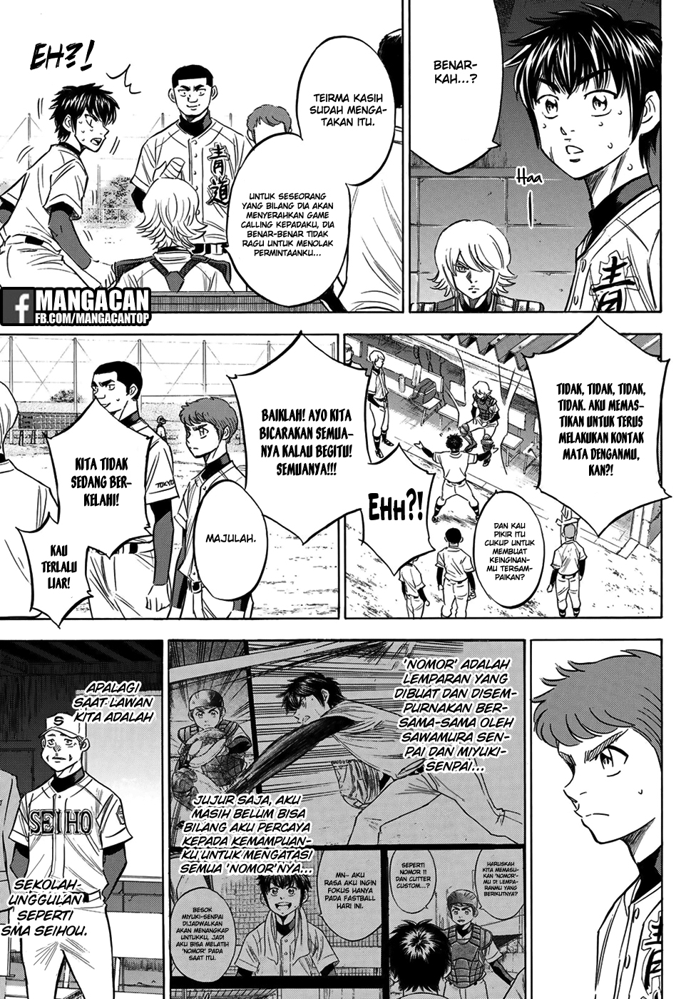 Diamond no Ace Act 2 Bab 124 halaman 3