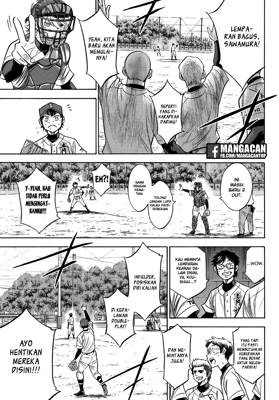 Diamond no Ace Act 2 Bab 128 halaman 11