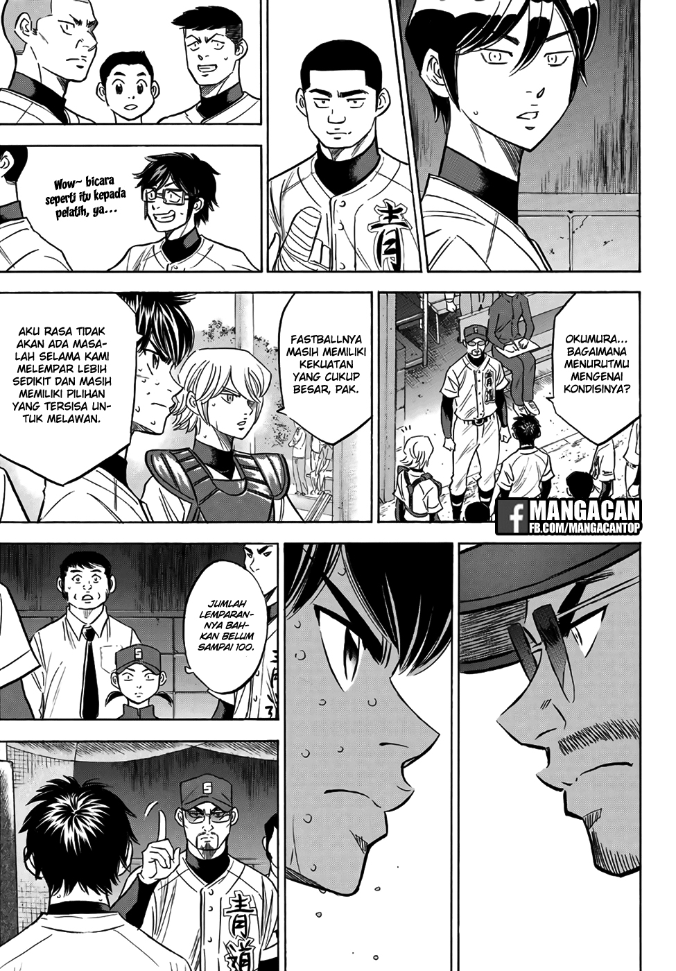 Diamond no Ace Act 2 Bab 129 halaman 8