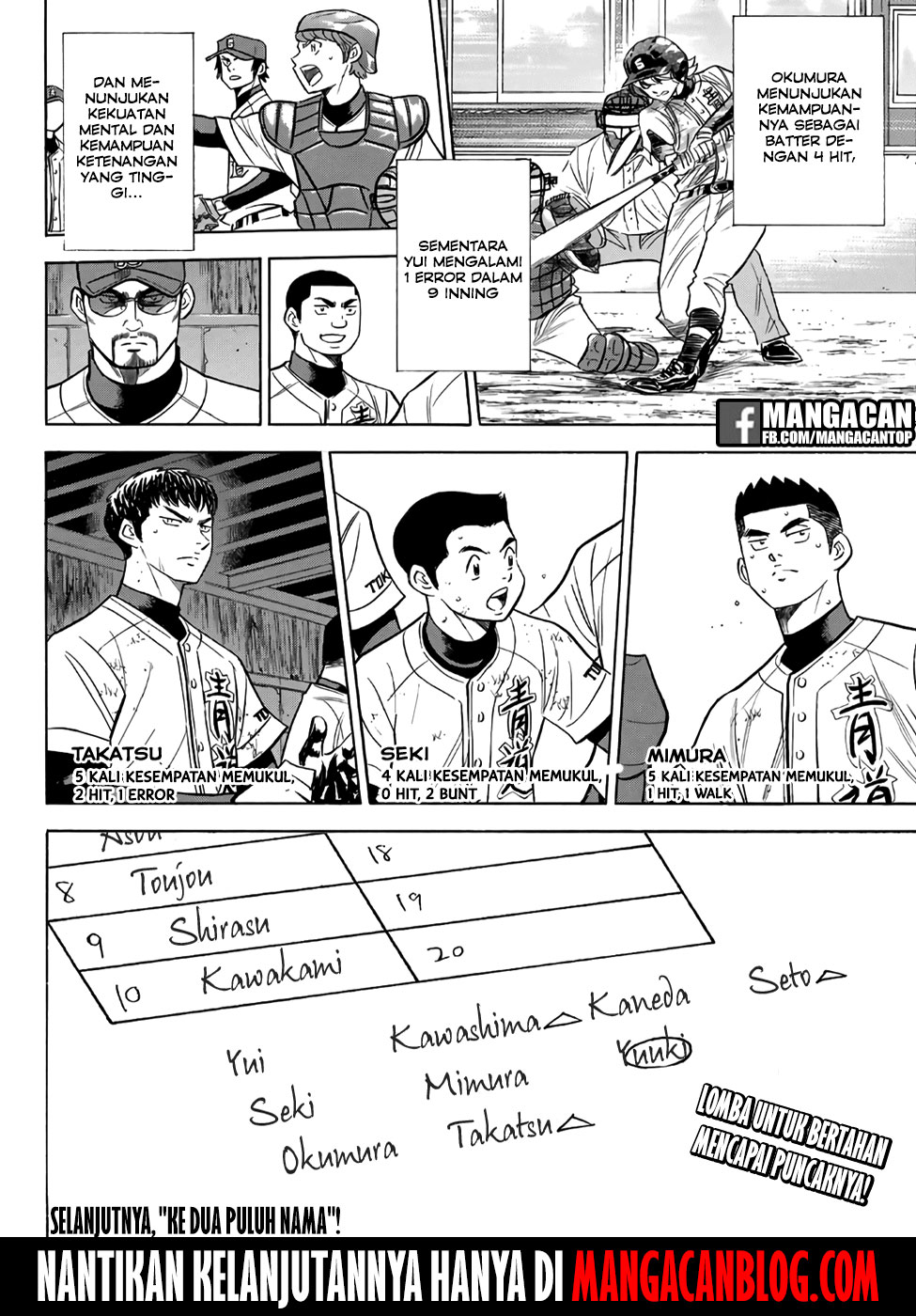 Diamond no Ace Act 2 chapter 132 halaman 20