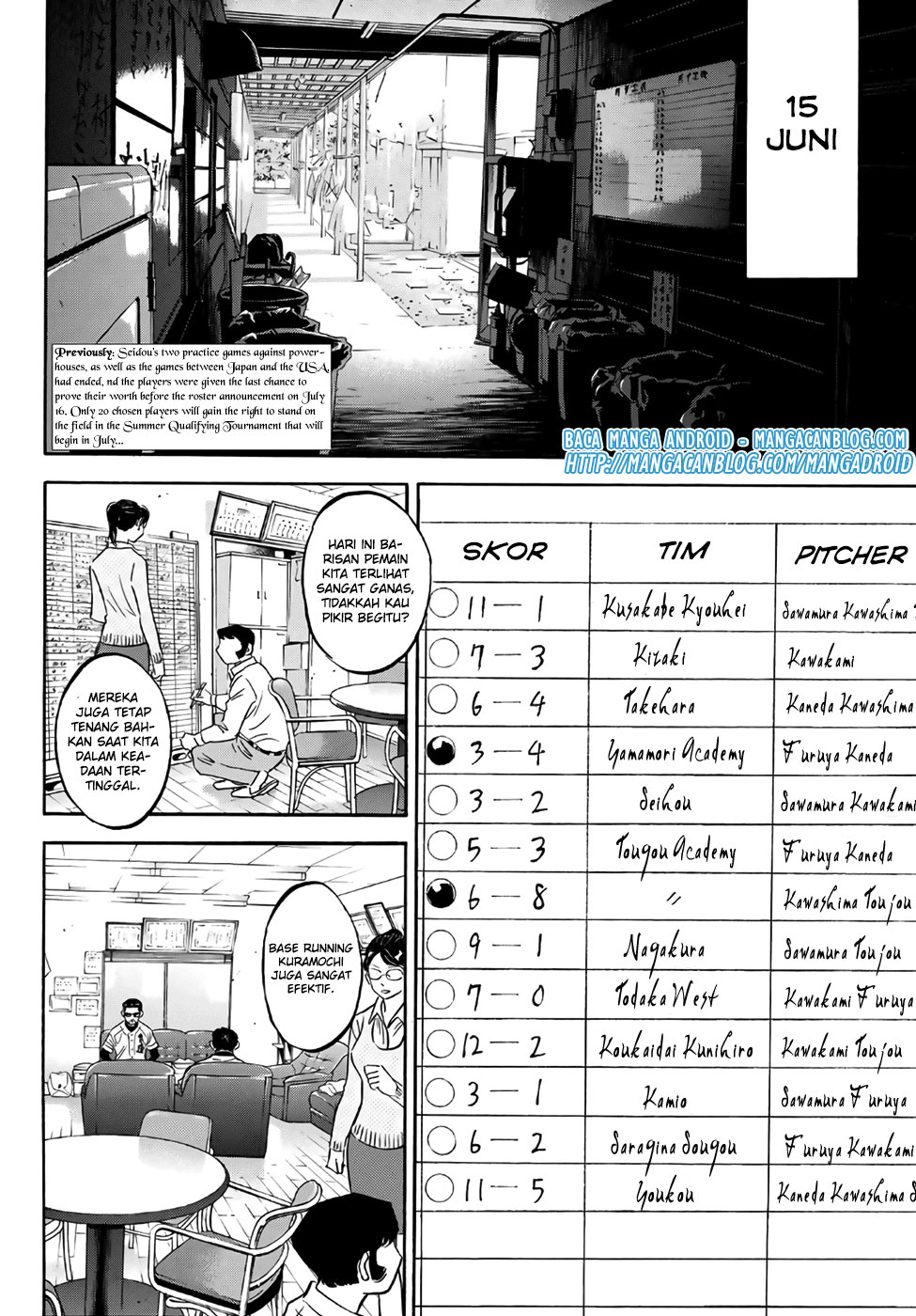 Diamond no Ace Act 2 Bab 133 halaman 2