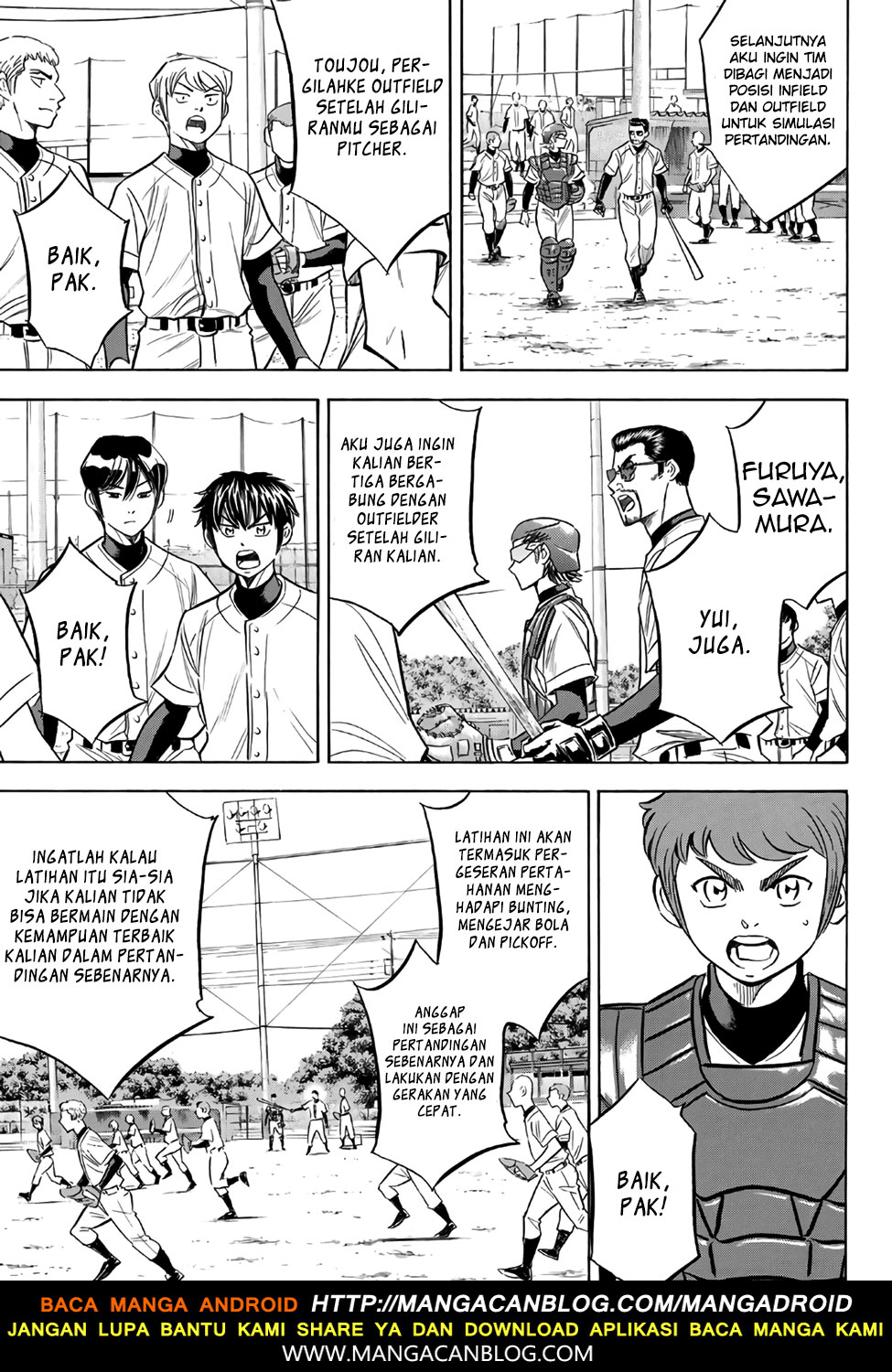 Diamond no Ace Act 2 chapter 135 halaman 11