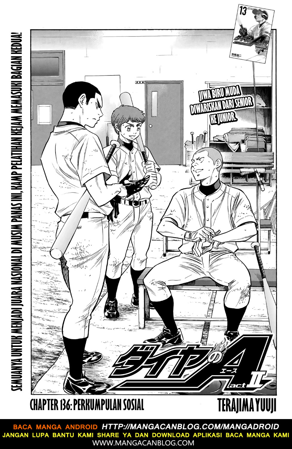 Diamond no Ace Act 2 Bab 136 halaman 1