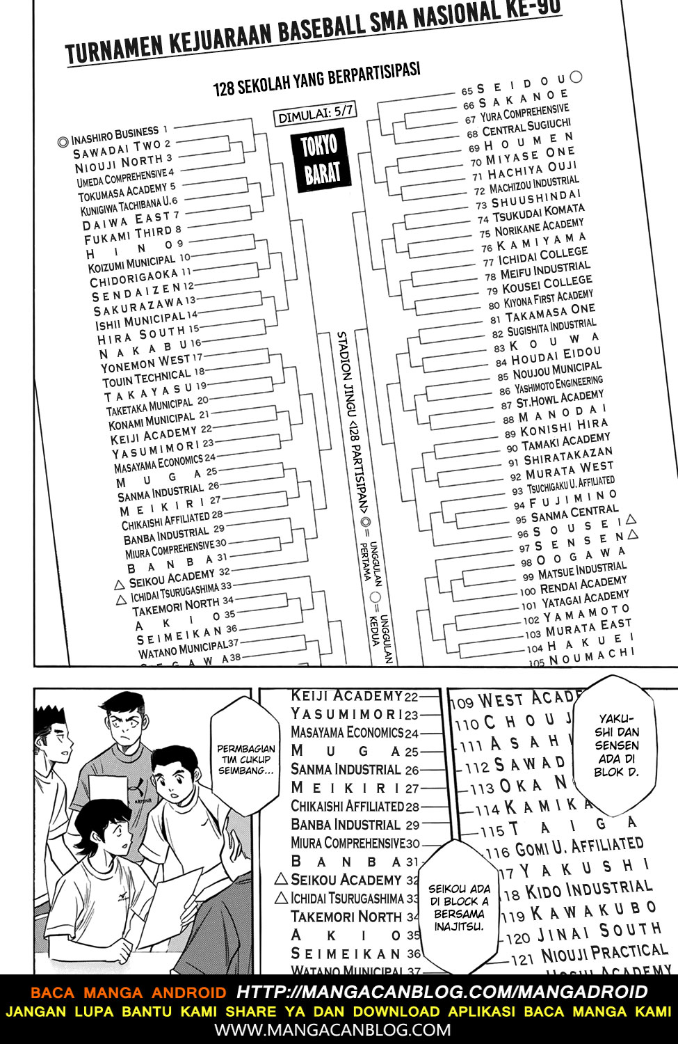 Diamond no Ace Act 2 chapter 139 halaman 18
