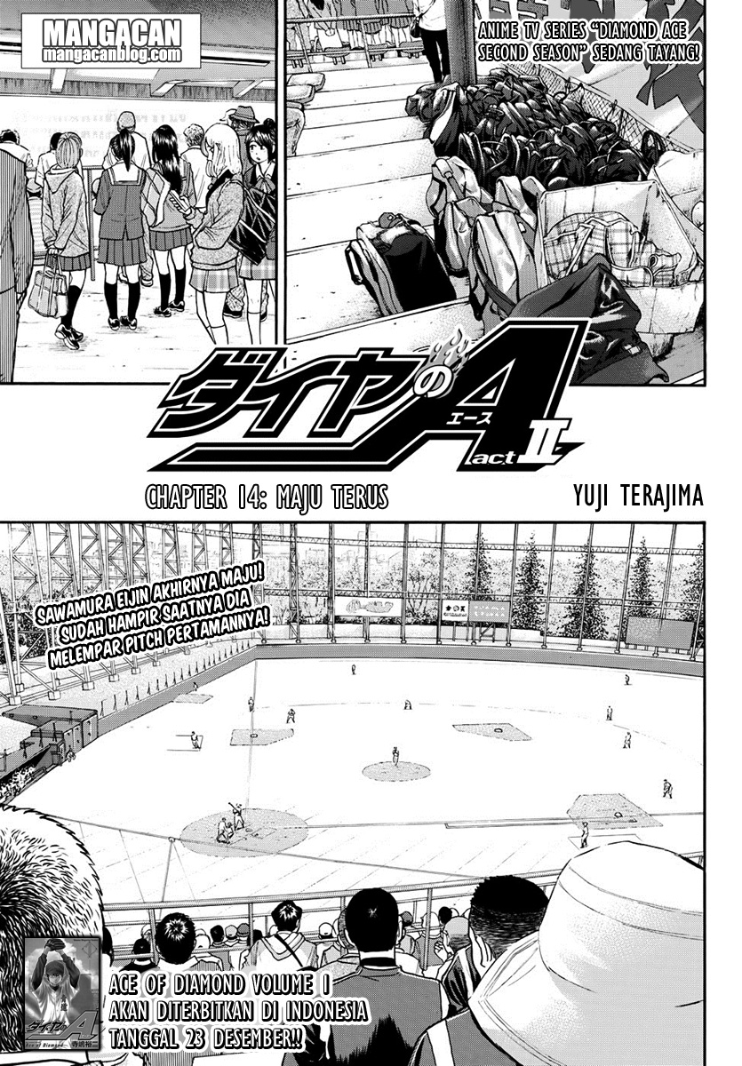 Diamond no Ace Act 2 Bab 14 halaman 1
