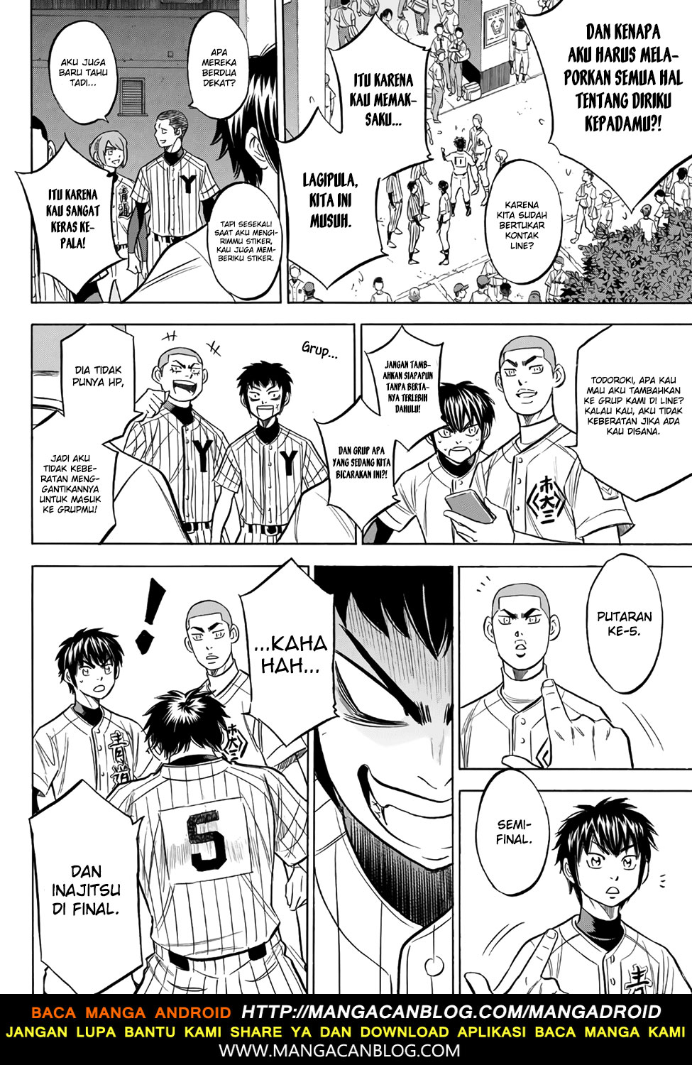 Diamond no Ace Act 2 Bab 143 halaman 4