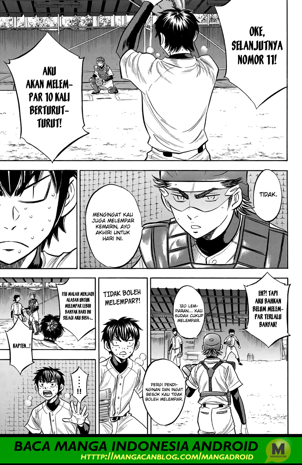 Diamond no Ace Act 2 Bab 144 halaman 15